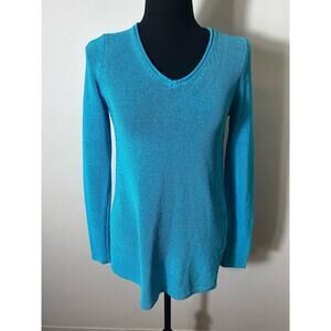 J. McLaughlin Teal Blue Sweater Sz XS